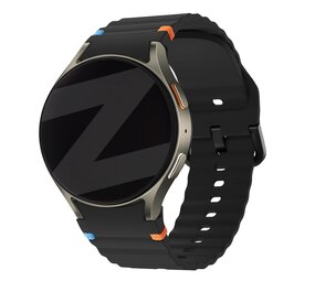 Bandz Bandz Samsung Galaxy Watch 6 Classic - 47mm wave band 'Easy fit' (zwart)