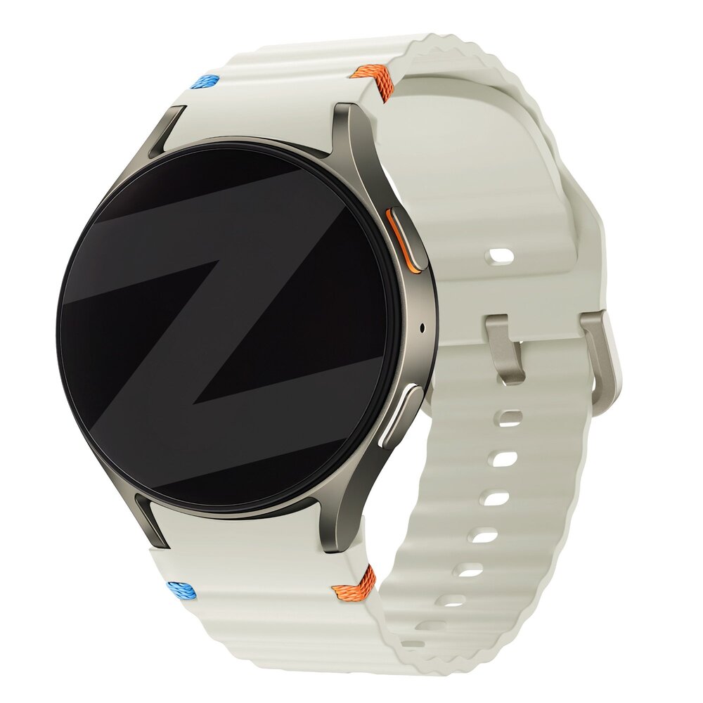 Bandz Bandz Samsung Galaxy Watch 6 Classic - 47mm wave band 'Easy fit' (sterrenlicht)
