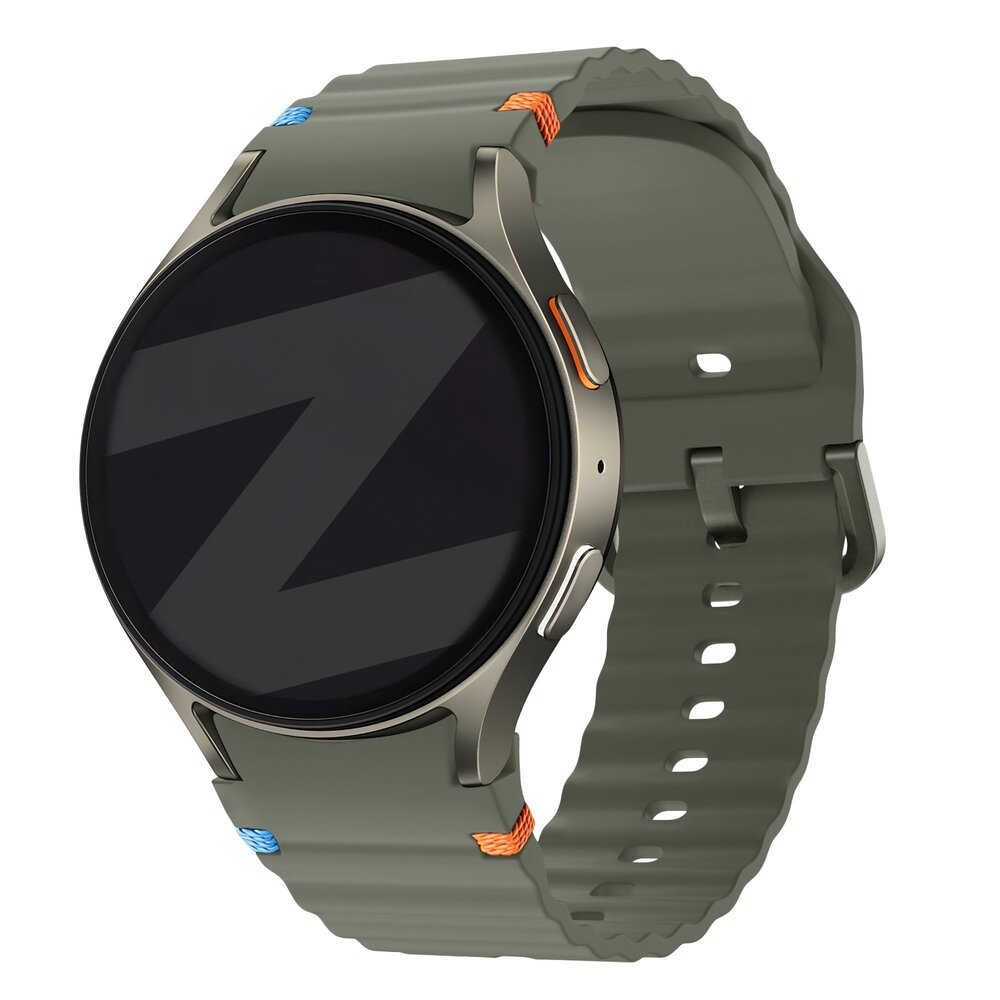 Bandz Bandz Samsung Galaxy Watch 7 - 44mm wave band 'Easy fit' (groen)