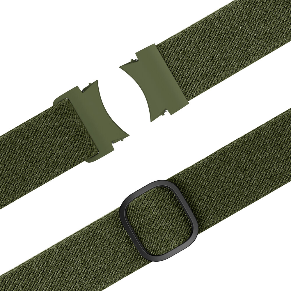 Bandz Bandz Samsung Galaxy Watch 4 44mm elastische band 'Easy fit' (groen) Bandz Bandz Samsung Galaxy Watch 4 44mm elastische band 'Easy fit' (groen)