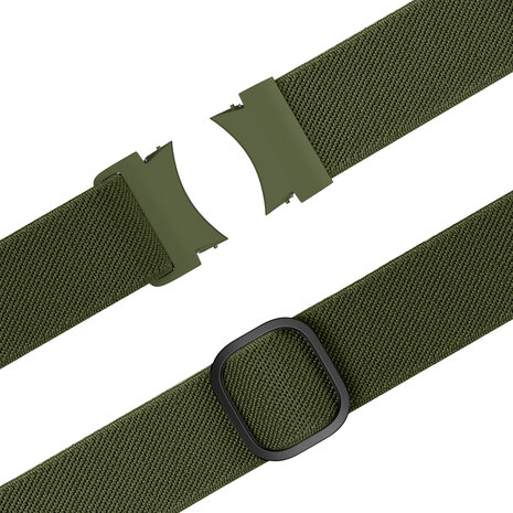 Bandz Bandz Samsung Galaxy Watch 4 44mm elastische band 'Easy fit' (groen) Bandz Bandz Samsung Galaxy Watch 4 44mm elastische band 'Easy fit' (groen)