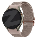 Bandz Bandz Samsung Galaxy Watch 4 44mm elastische band 'Easy fit' (milk tea)