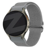 Bandz Bandz Samsung Galaxy Watch 4 44mm elastische band 'Easy fit' (grijs)