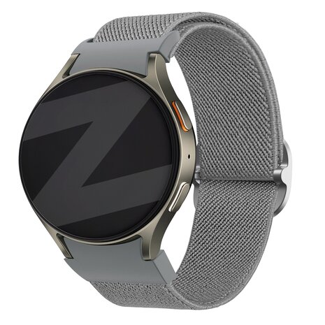 Bandz Bandz Samsung Galaxy Watch 4 Classic 42mm elastische band 'Easy fit' (grijs)