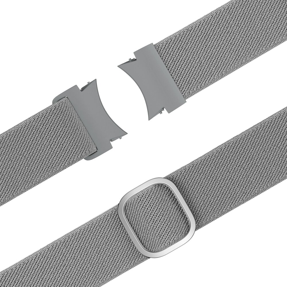 Bandz Bandz Samsung Galaxy Watch 4 Classic 42mm elastische band 'Easy fit' (grijs)