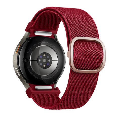 Bandz Bandz Samsung Galaxy Watch 5 - 44mm elastische band 'Easy fit' (rood)