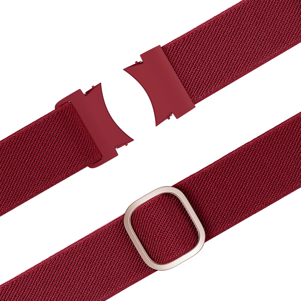 Bandz Bandz Samsung Galaxy Watch 5 - 44mm elastische band 'Easy fit' (rood)