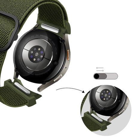 Bandz Bandz Samsung Galaxy Watch 5 - 40mm elastische band 'Easy fit' (groen) Bandz Bandz Samsung Galaxy Watch 5 - 40mm elastische band 'Easy fit' (groen)