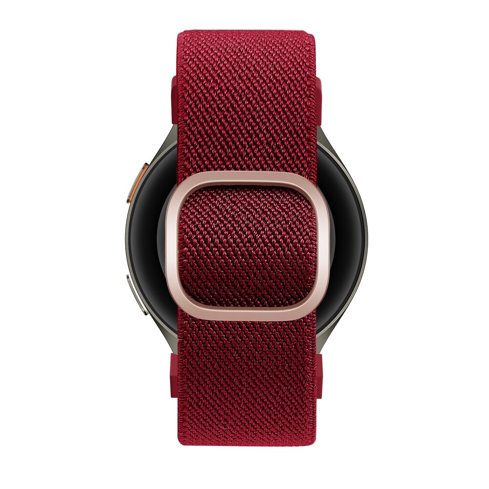 Bandz Bandz Samsung Galaxy Watch 6 Classic - 47mm elastische band 'Easy fit' (rood)