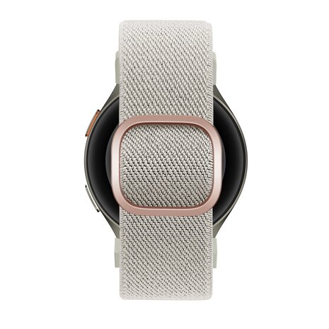 Bandz Bandz Samsung Galaxy Watch 6 - 40mm elastische band 'Easy fit' (beige)