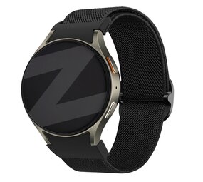 Bandz Bandz Samsung Galaxy Watch 7 - 44mm elastische band 'Easy fit' (zwart)