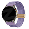 Bandz Bandz Samsung Galaxy Watch 4 44mm gevlochten band 'Easy fit' (lila) Bandz Bandz Samsung Galaxy Watch 4 44mm gevlochten band 'Easy fit' (lila)