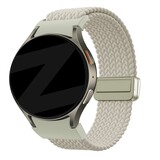 Bandz Bandz Samsung Galaxy Watch 5 - 44mm gevlochten band 'Easy fit' (sterrenlicht)