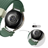 Bandz Bandz Samsung Galaxy Watch 6 - 44mm gevlochten band 'Easy fit' (groen) Bandz Bandz Samsung Galaxy Watch 6 - 44mm gevlochten band 'Easy fit' (groen)