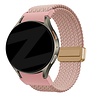 Bandz Bandz Samsung Galaxy Watch 6 - 44mm gevlochten band 'Easy fit' (roze) Bandz Bandz Samsung Galaxy Watch 6 - 44mm gevlochten band 'Easy fit' (roze)