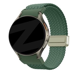 Bandz Bandz Samsung Galaxy Watch 7 - 40mm gevlochten band 'Easy fit' (groen) Bandz Bandz Samsung Galaxy Watch 7 - 40mm gevlochten band 'Easy fit' (groen)