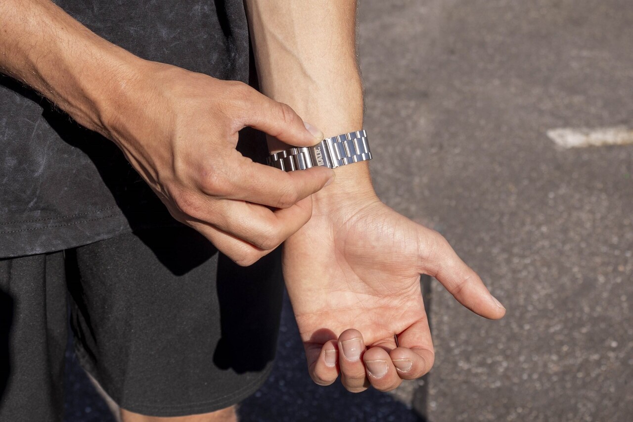 BALR. BALR 20mm stalen band (zilver)