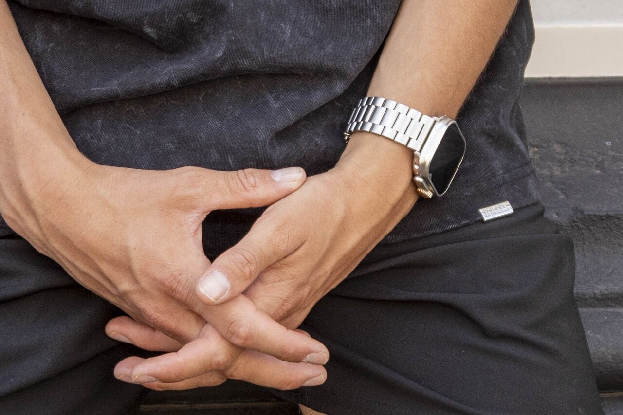 BALR. BALR Apple Watch stalen band (zilver)