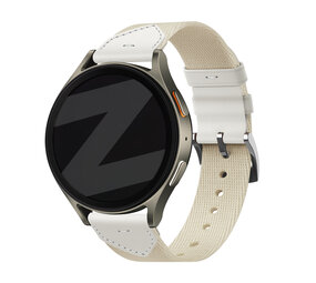 Bandz Bandz Huawei Watch GT 5 Pro - 42mm leren hybrid band 'Easy fit' (sterrenlicht) Bandz Bandz Huawei Watch GT 5 Pro - 42mm leren hybrid band 'Easy fit' (sterrenlicht)