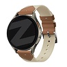 Bandz Bandz Withings Steel HR - 36mm leren hybrid band 'Easy fit' (beige/bruin) Bandz Bandz Withings Steel HR - 36mm leren hybrid band 'Easy fit' (beige/bruin)