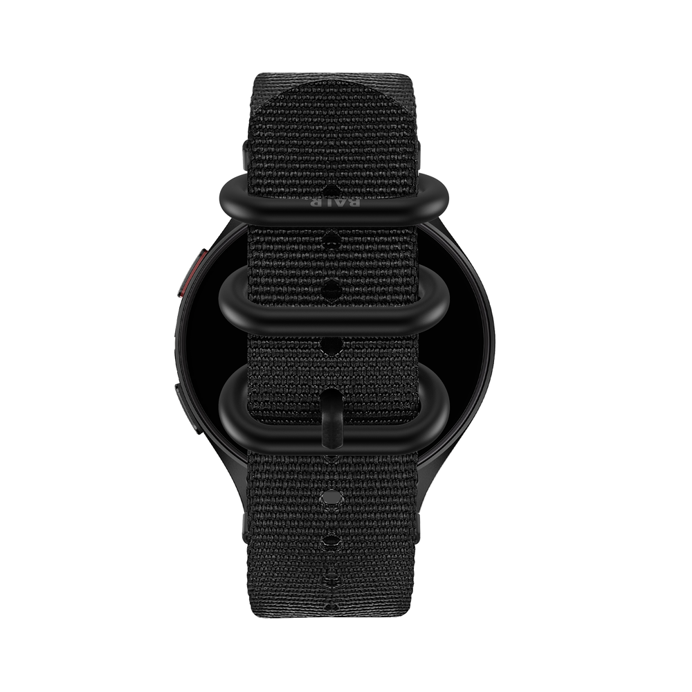 BALR. BALR Polar Ignite 2 nylon band met gesp (zwart)