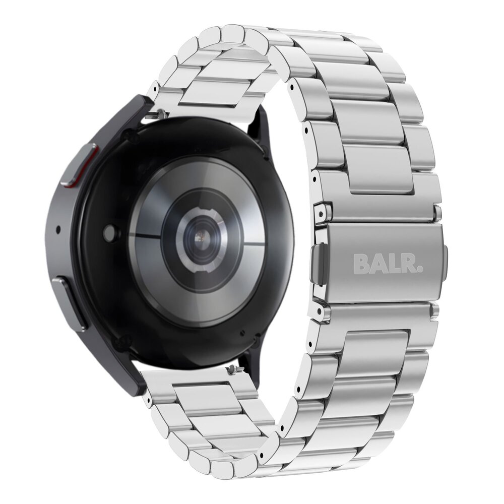 BALR. BALR Samsung Galaxy Watch 5 44mm stalen band (zilver) BALR. BALR Samsung Galaxy Watch 5 44mm stalen band (zilver)