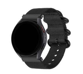 BALR. BALR Samsung Galaxy Watch 5 Pro nylon band met gesp (zwart)