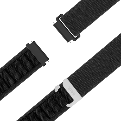 BALR. BALR Samsung Galaxy Watch Active Alpine loop band (zwart)