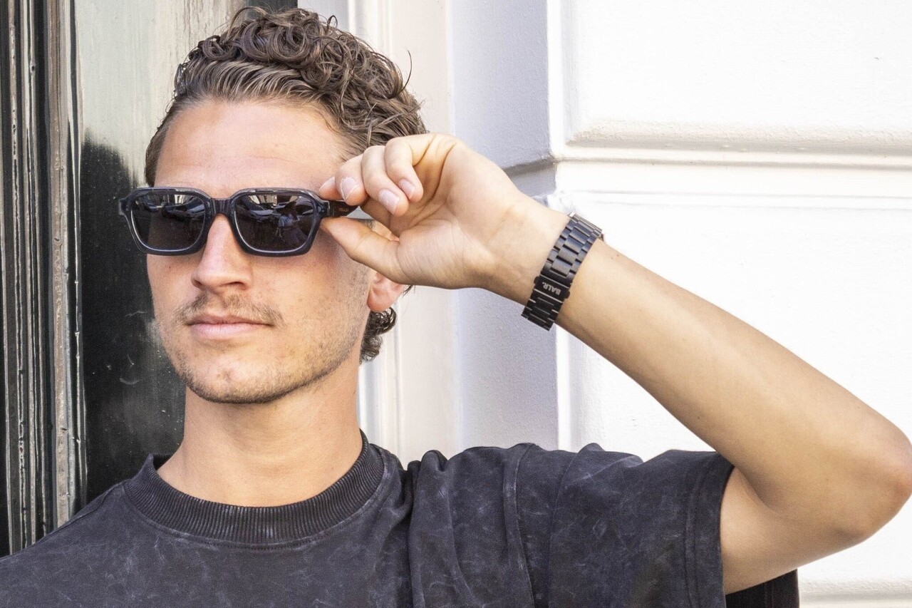 BALR. BALR Xiaomi Amazfit Bip stalen band (zwart) BALR. BALR Xiaomi Amazfit Bip stalen band (zwart)