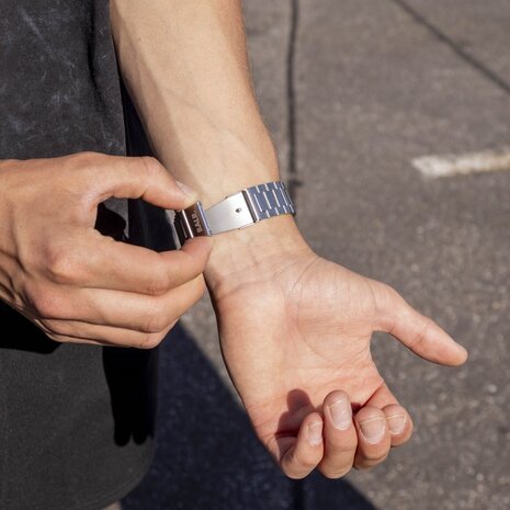 BALR. BALR Xiaomi Amazfit GTS stalen band (zilver)