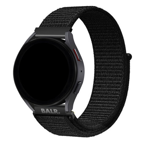 BALR. BALR Samsung Galaxy Watch 46mm nylon band (zwart) BALR. BALR Samsung Galaxy Watch 46mm nylon band (zwart)