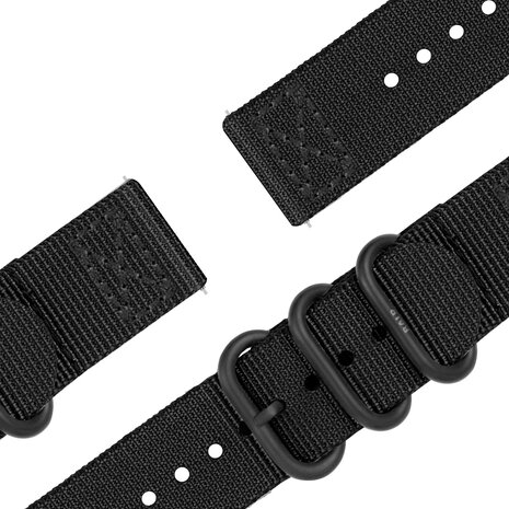BALR. BALR Polar Vantage M nylon band met gesp (zwart)
