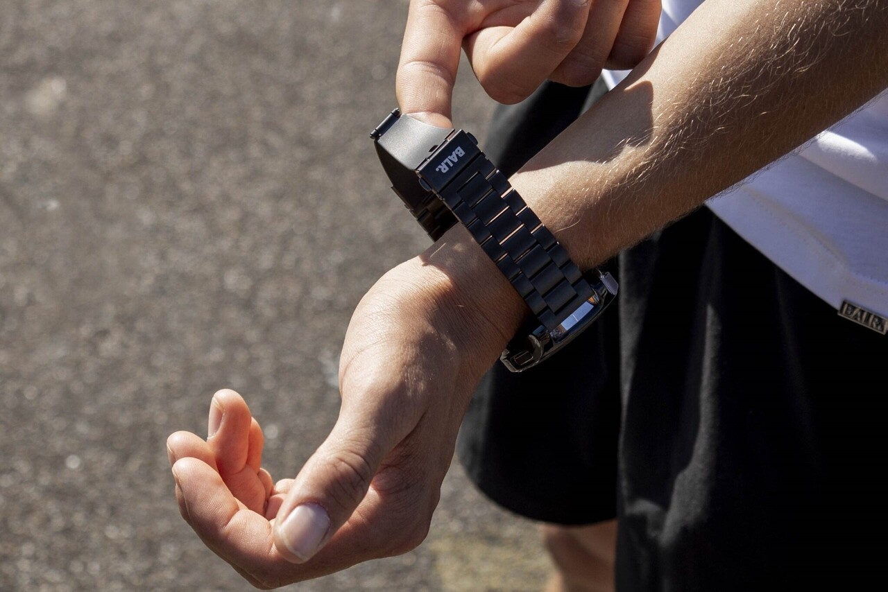 BALR. BALR Xiaomi Watch S1 stalen band (zwart)