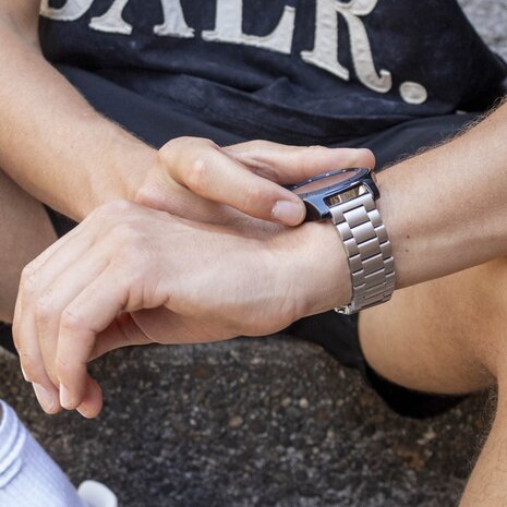 BALR. BALR Fossil Gen 5e 44mm stalen band (zilver)