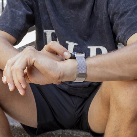 BALR. BALR Amazfit GTR 2 Milanese band (zilver) BALR. BALR Amazfit GTR 2 Milanese band (zilver)