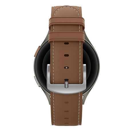 Bandz Bandz Xiaomi Amazfit GTS lederen band 'Easy fit' (bruin) Bandz Bandz Xiaomi Amazfit GTS lederen band 'Easy fit' (bruin)