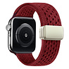 Bandz Bandz Bandz Apple Watch vintage nylon band (wijnrood) Bandz Bandz Bandz Apple Watch vintage nylon band (wijnrood)