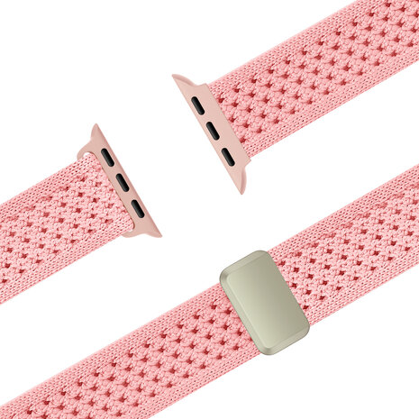 Bandz Bandz Bandz Apple Watch vintage nylon band (roze)