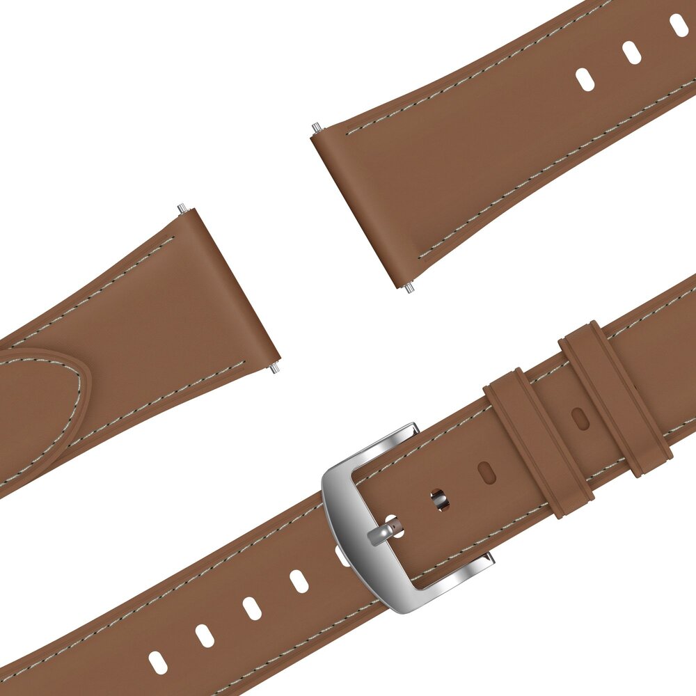 Bandz Bandz Withings ScanWatch Light lederen band 'Easy fit' (bruin)