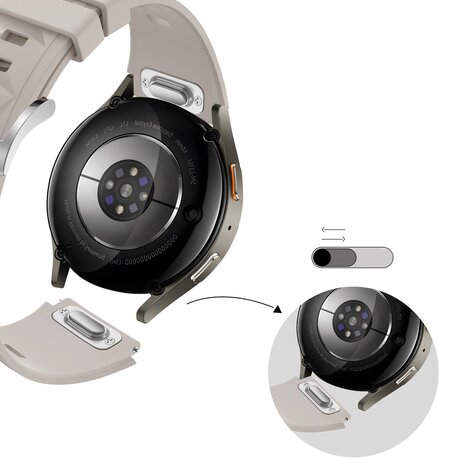 Bandz Bandz Withings ScanWatch Light siliconen band 'Easy fit' (sterrenlicht)