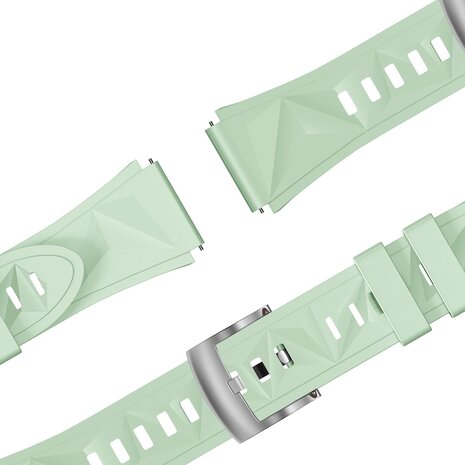 Bandz Bandz Withings Steel HR - 36mm siliconen band 'Easy fit' (lichtgroen)