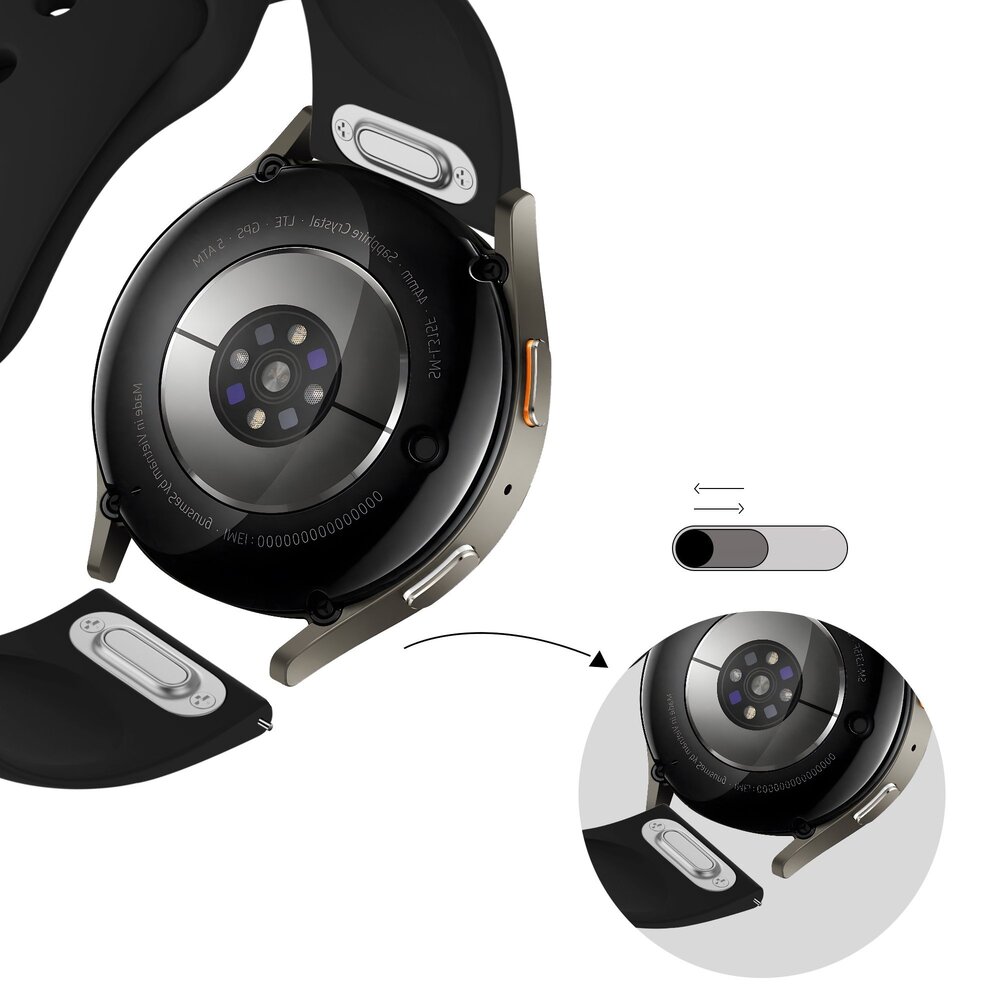 Bandz Bandz Amazfit Balance sport band 'Easy fit' (zwart)