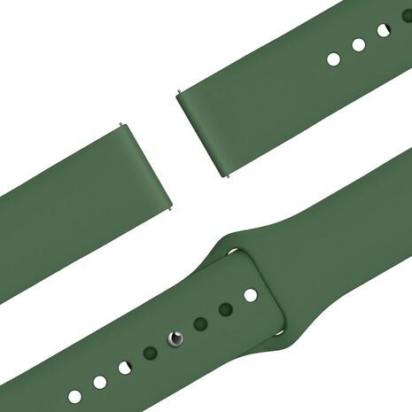 Bandz Bandz Samsung Galaxy Watch 42mm sport band 'Easy fit' (groen)