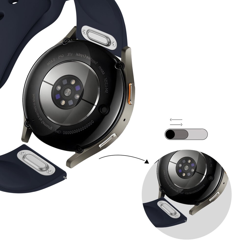 Bandz Bandz Amazfit Active 2 sport band 'Easy fit' (donkerblauw)