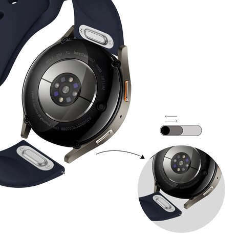 Bandz Bandz Amazfit Active 2 sport band 'Easy fit' (donkerblauw)