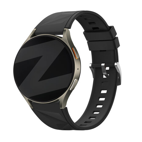 Bandz Bandz Huawei Watch GT 4 - 41mm siliconen band 'Easy fit' (zwart)