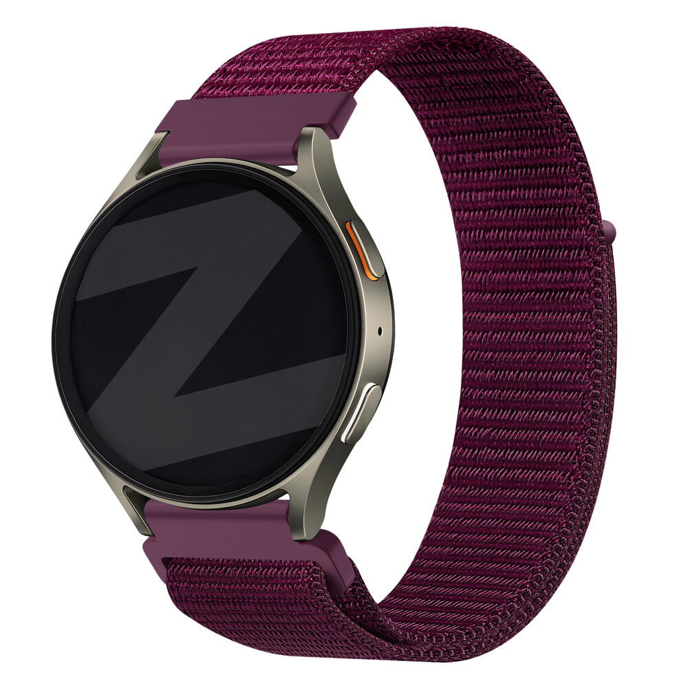 Bandz Bandz Huawei Watch GT 5 Pro - 42mm nylon band 'Easy fit' (plum)