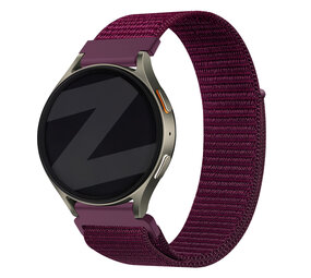 Bandz Bandz Huawei Watch GT 5 Pro - 42mm nylon band 'Easy fit' (plum) Bandz Bandz Huawei Watch GT 5 Pro - 42mm nylon band 'Easy fit' (plum)