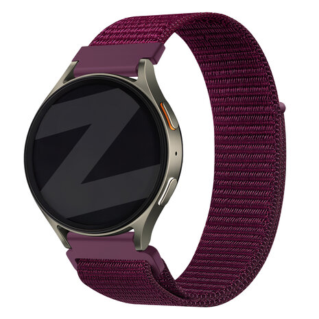 Bandz Bandz Huawei Watch GT 5 Pro - 42mm nylon band 'Easy fit' (plum)