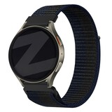 Bandz Bandz Huawei Watch GT Runner nylon band 'Easy fit' (zwart/blauw)